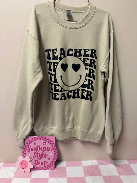 Adult small teacher sweatshirt