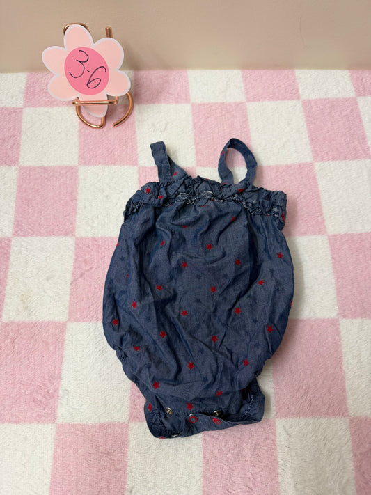 3/6m patriotic romper