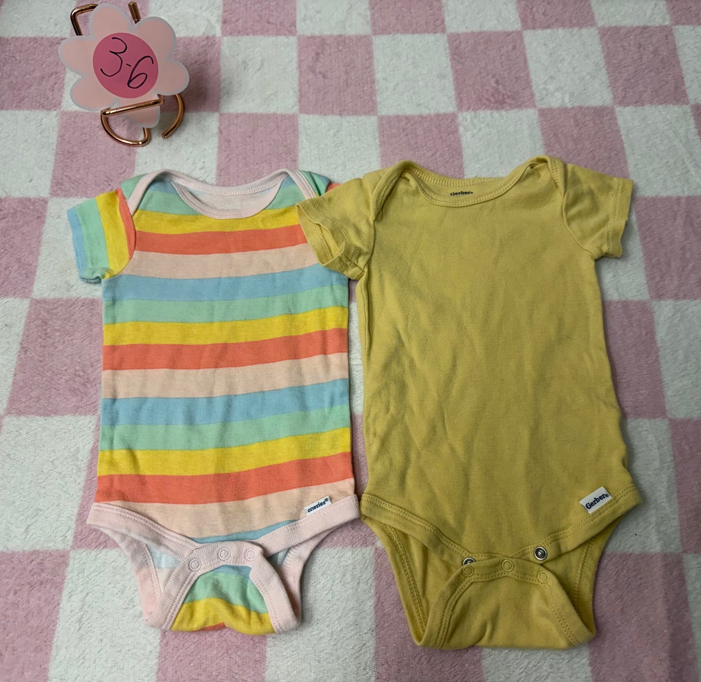 3/6m onesies