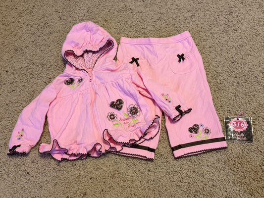 3/6m pink sweet as can be outfit