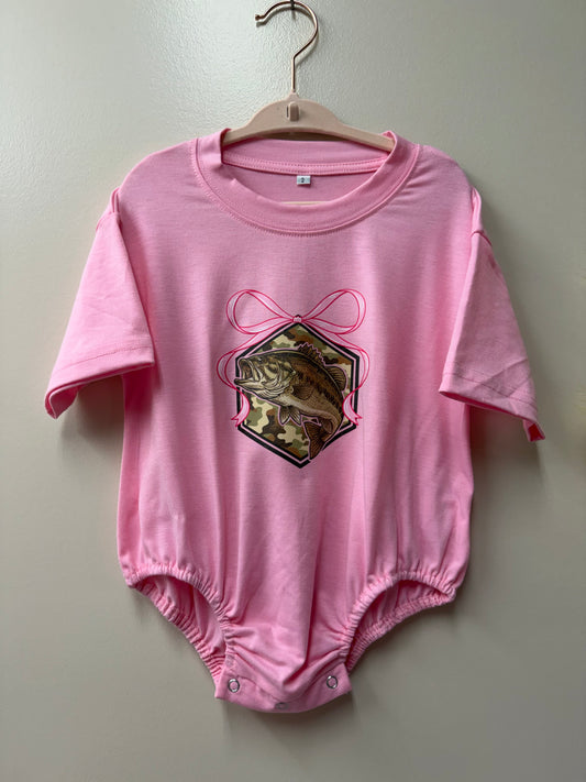 Coquette Bass Graphic Onesie - 2T