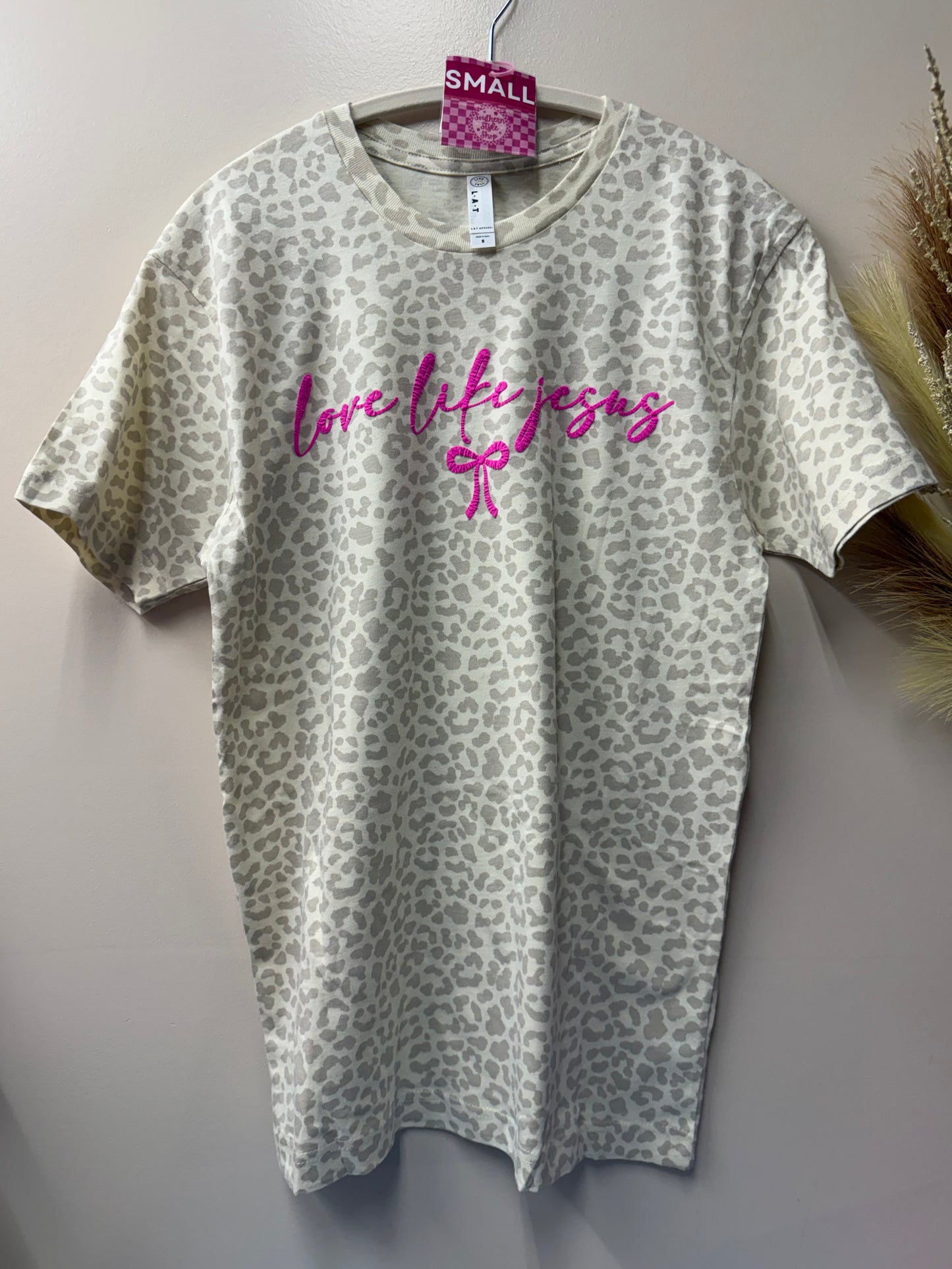 Adult small love like Jesus tshirt