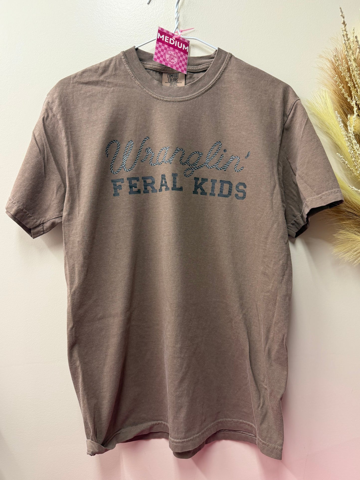 Adult medium wranglin kids tshirt