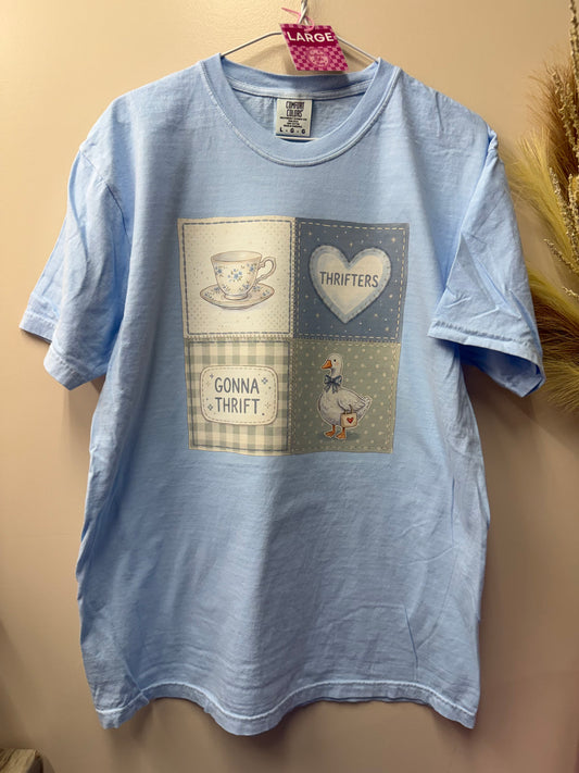 Adult large vintage thrifters tshirt
