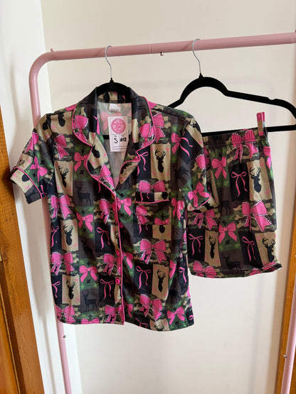 Adult Small Coquette Camo pajamas set