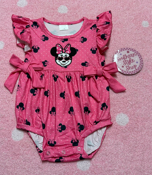 Pink Mouse Romper – 18/24m