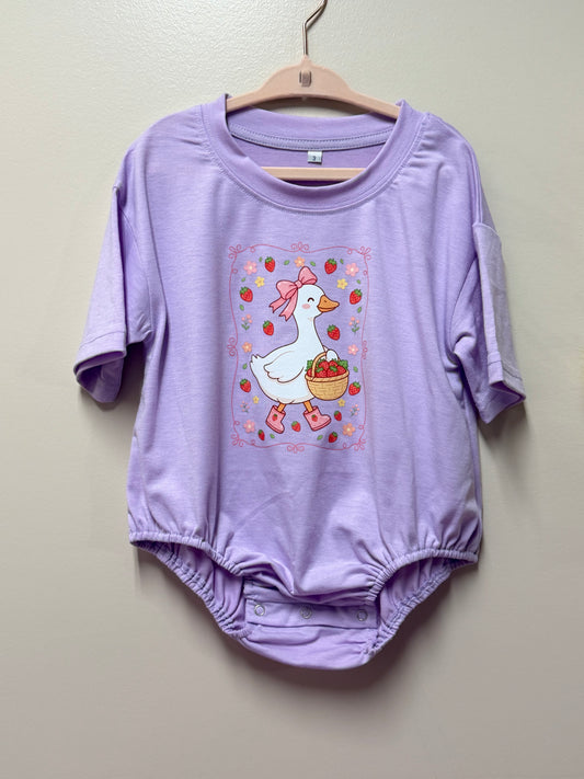 Goose w/ strawberries Graphic Onesie - 3T
