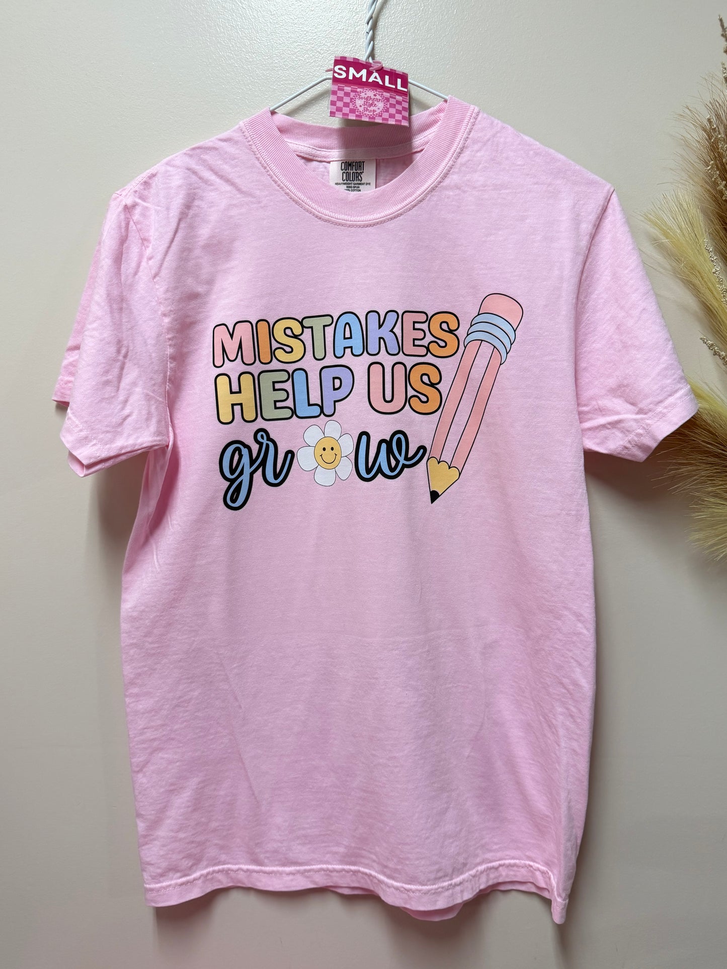 Adult small mistakes grow tshirt
