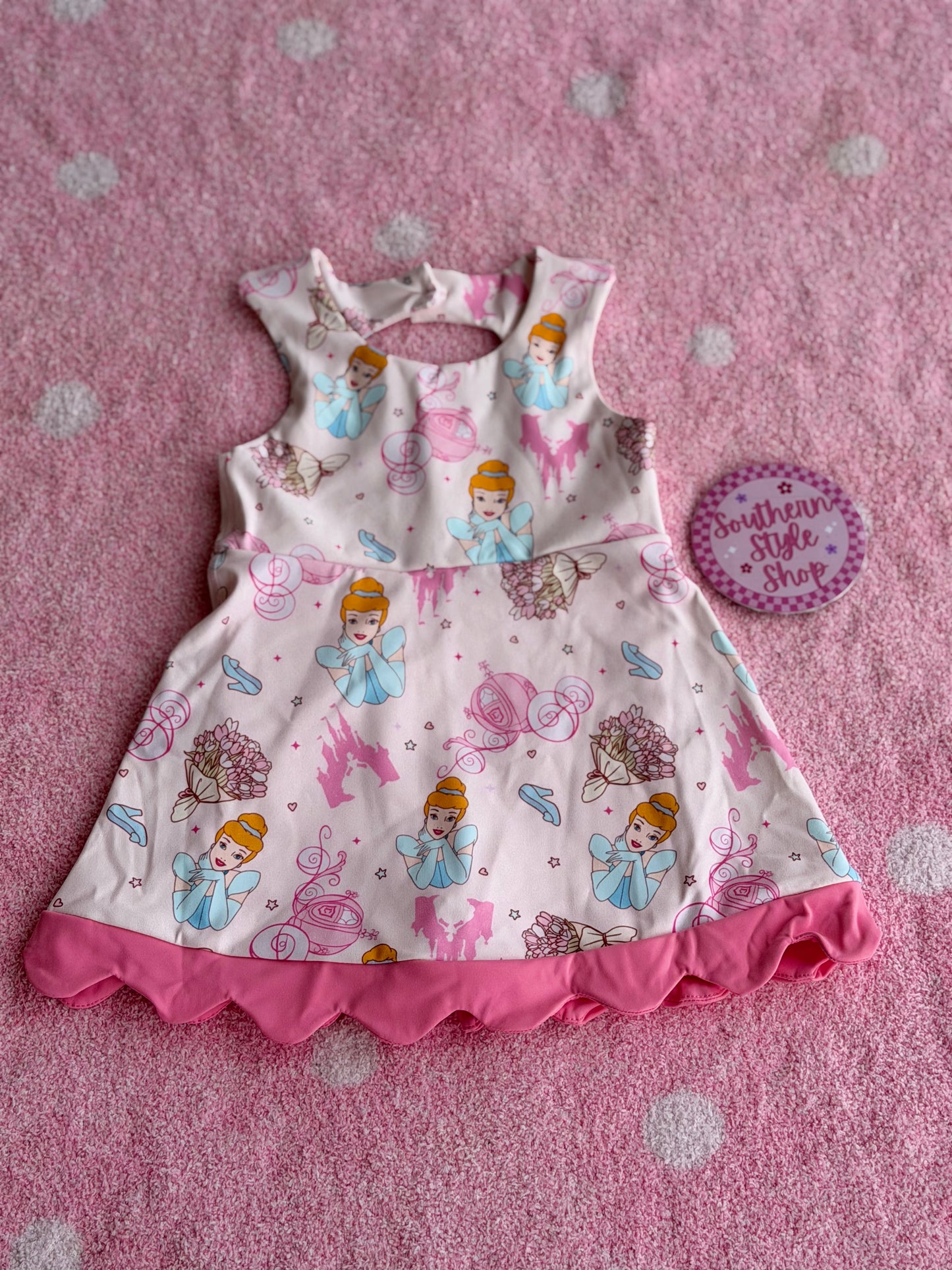 Princess Ruffle Toddler Dress - 3T