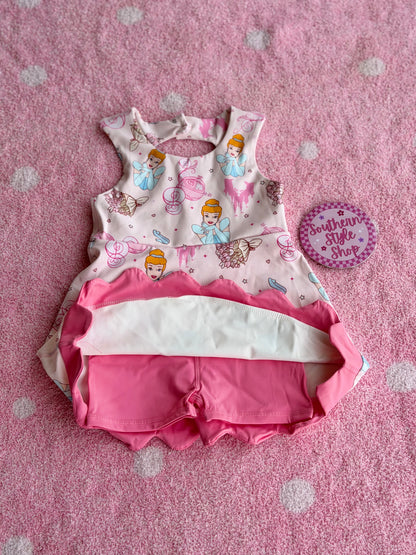Princess Ruffle Toddler Dress - 3T