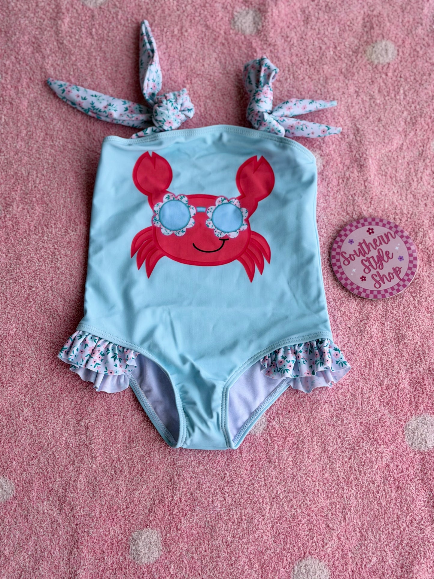 Crab One-Piece Toddler Swimsuit