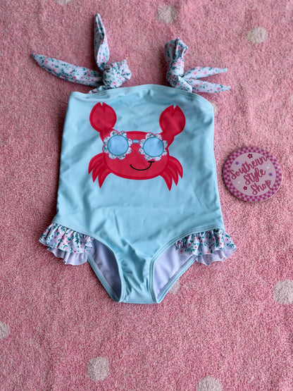 Crab One-Piece Toddler Swimsuit