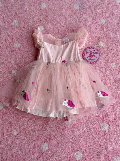 Unicorn Tulle Party Dress - 2T