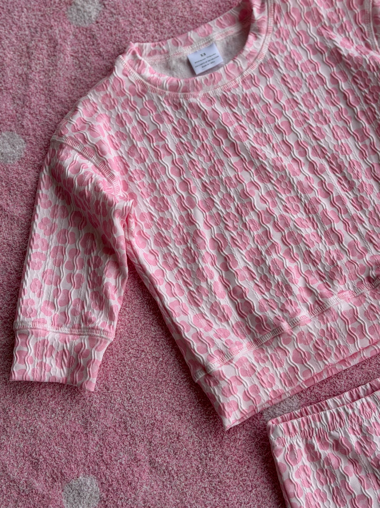 Pink Leopard Bell Bottom Lounge Set - 2T