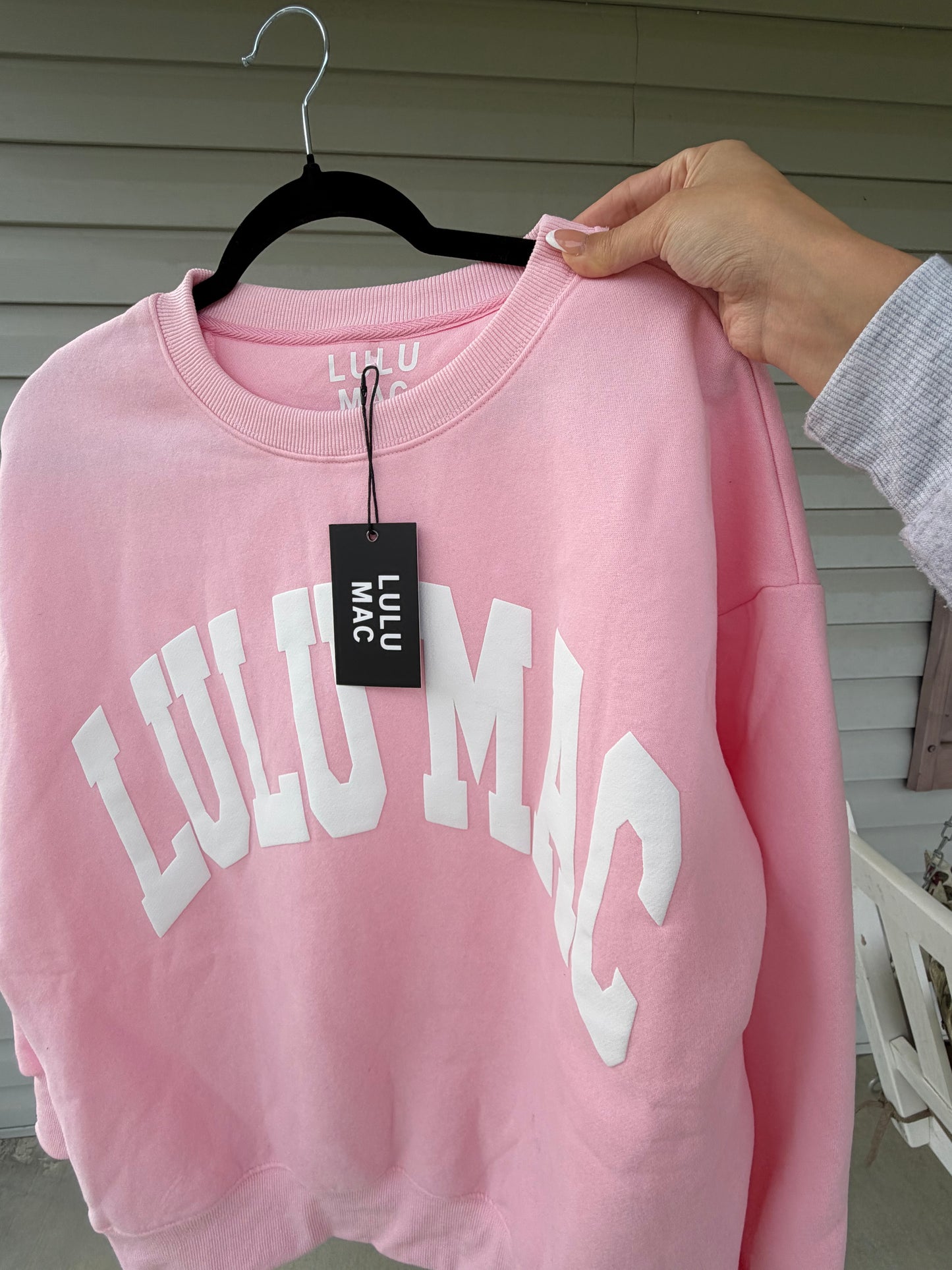 Lulu Mac Sweatshirt Light Pink/White - Puff