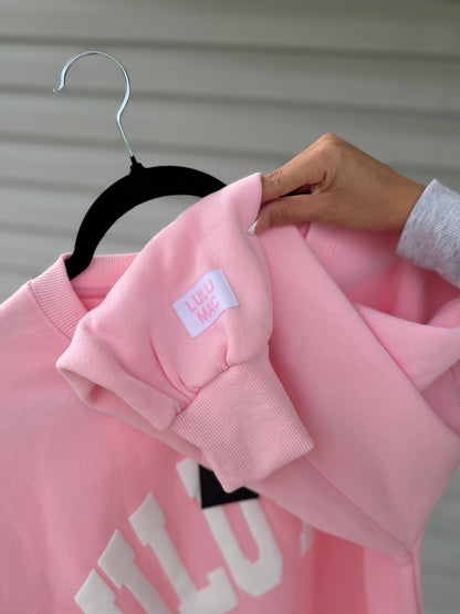 Lulu Mac Sweatshirt Light Pink/White - Puff