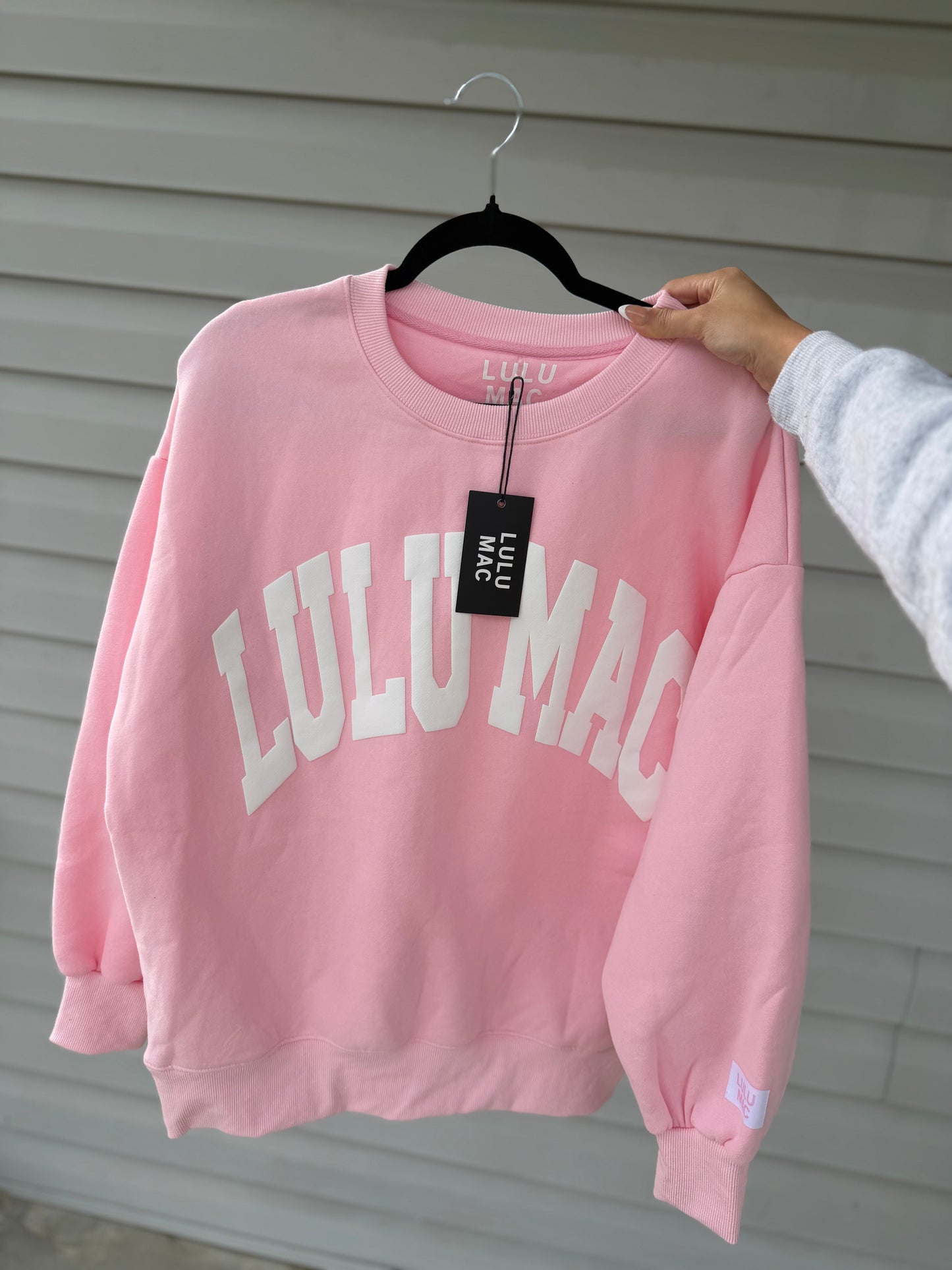 Lulu Mac Sweatshirt Light Pink/White - Puff