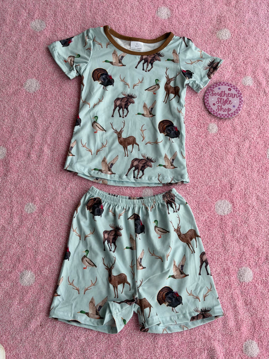 Wild Outdoors Short Set - 2T