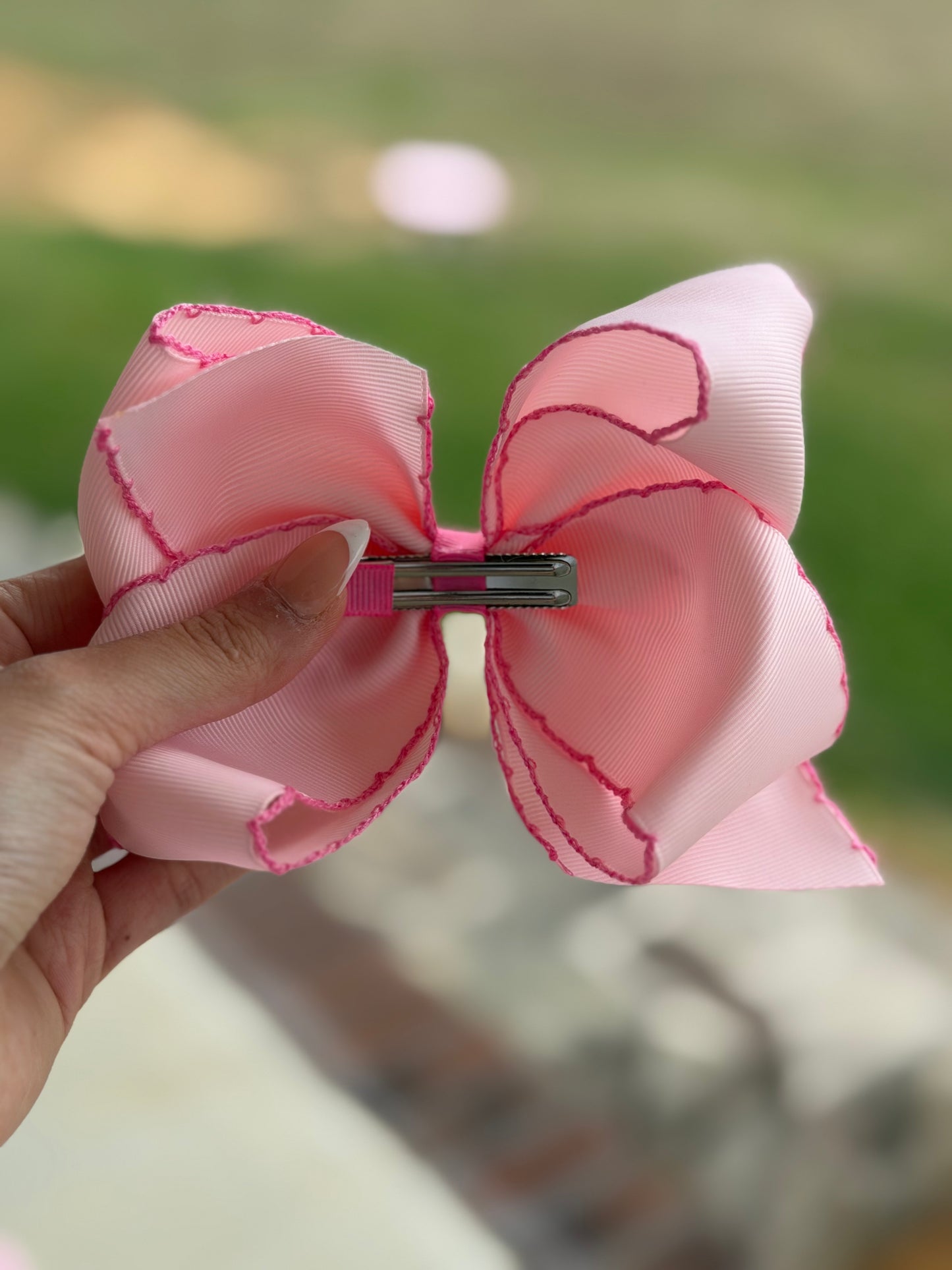 Pink Boot Bow Hair Clip
