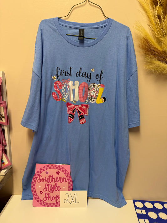 Adult 2xl first day tshirt