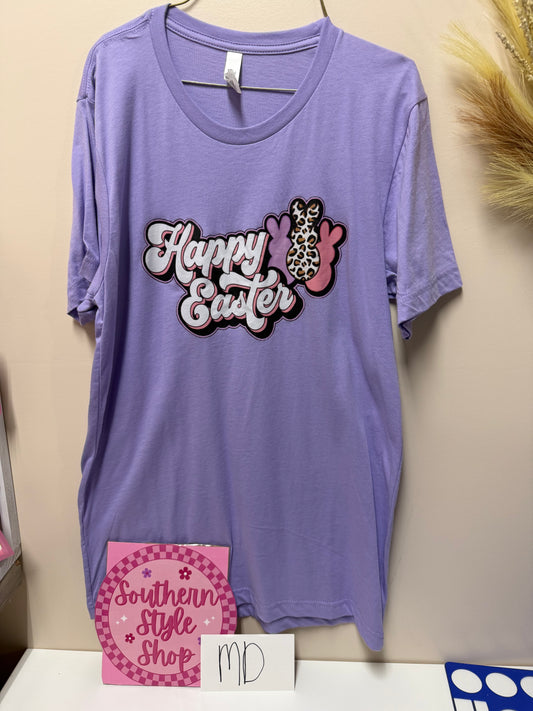 Adult medium happy easter tshirt