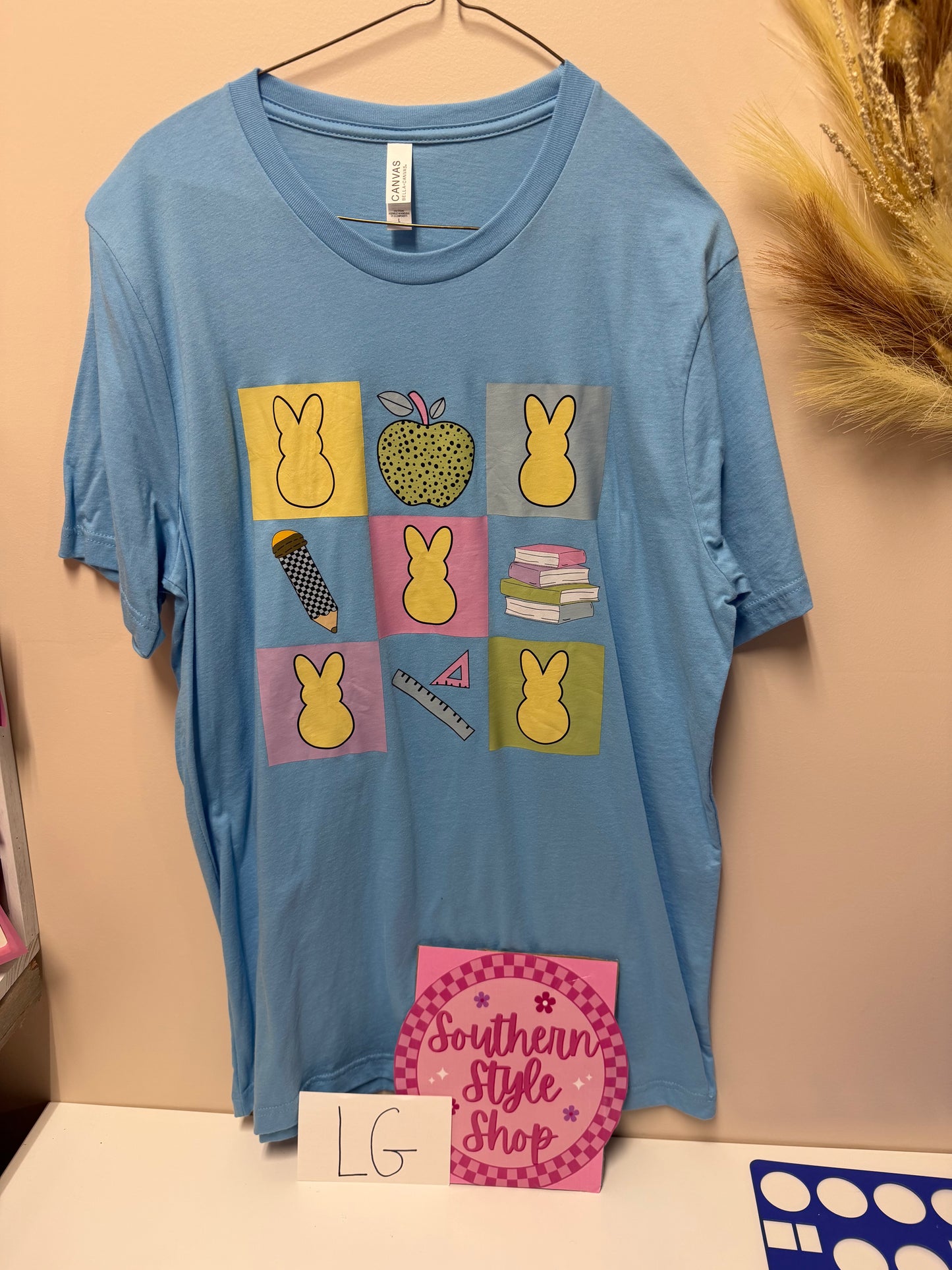 Adult large teacher easter tshirt