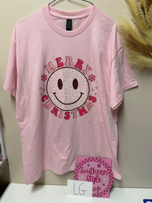 Adult large Merry Christmas tshirt