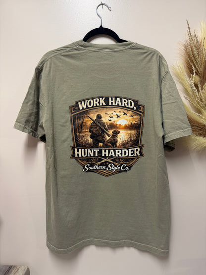 Work Hard, Hunt Harder Comfort Colors® Tee