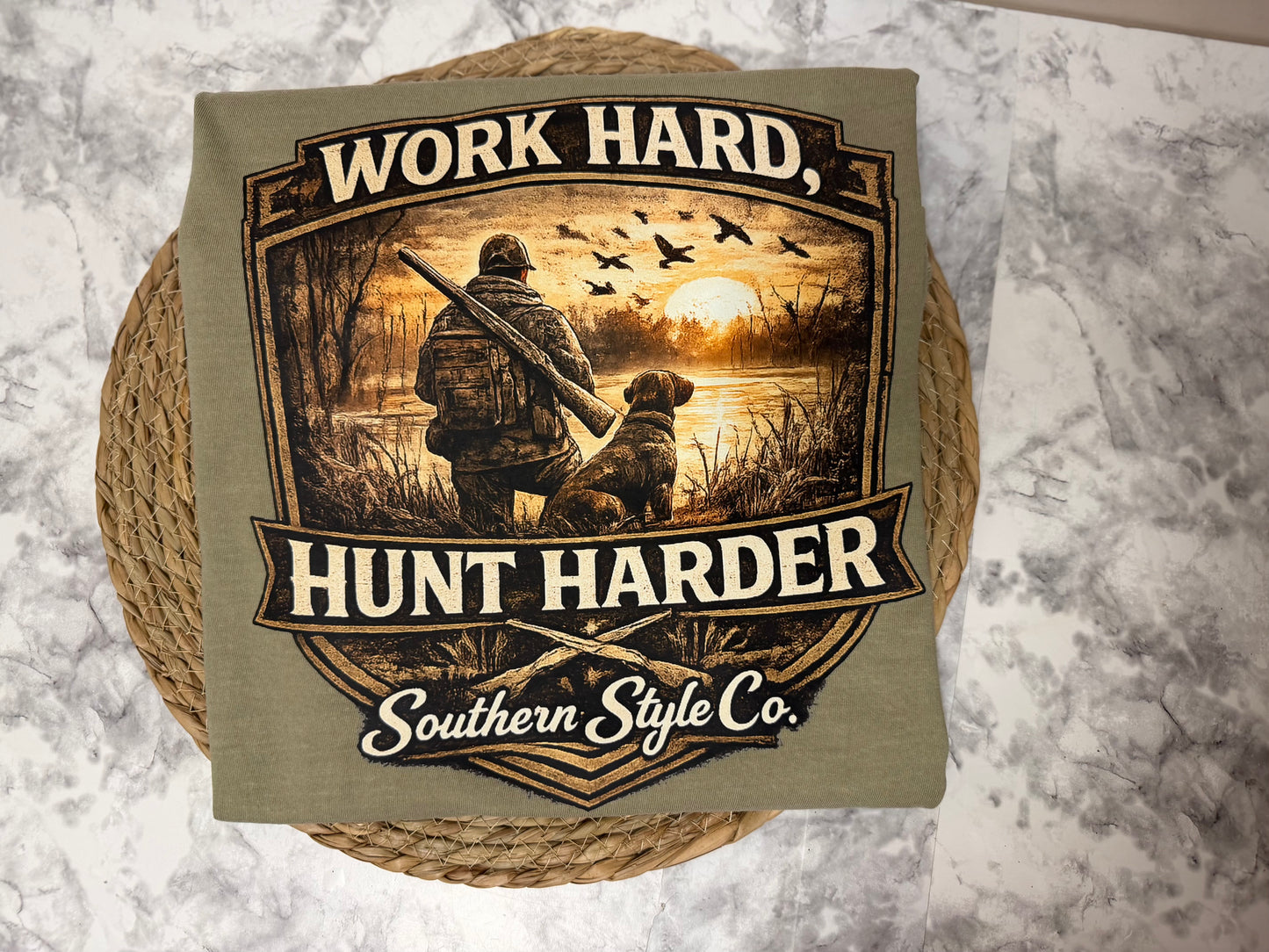 Work Hard, Hunt Harder Comfort Colors® Tee