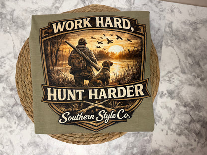Work Hard, Hunt Harder Comfort Colors® Tee