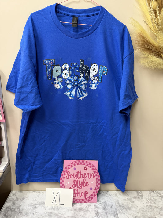 Adult XL Snow teacher tshirt