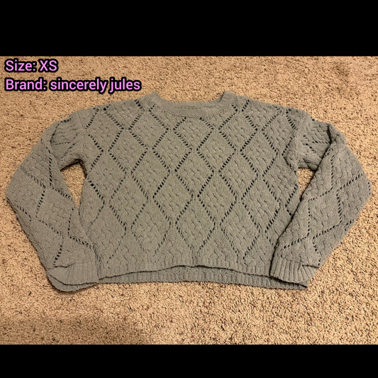 Women's XS Green Sweater