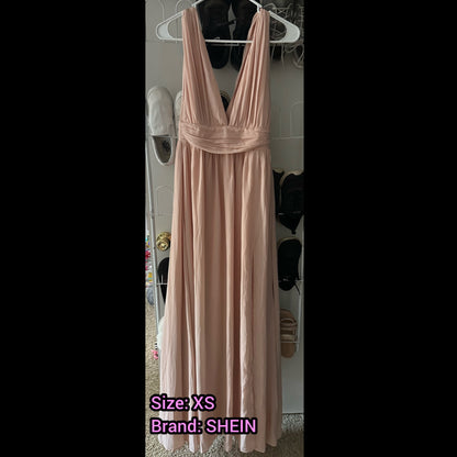 Women's XS Pink Formal Dress