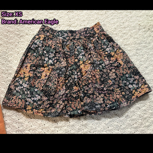 Women's XS Floral Skirt