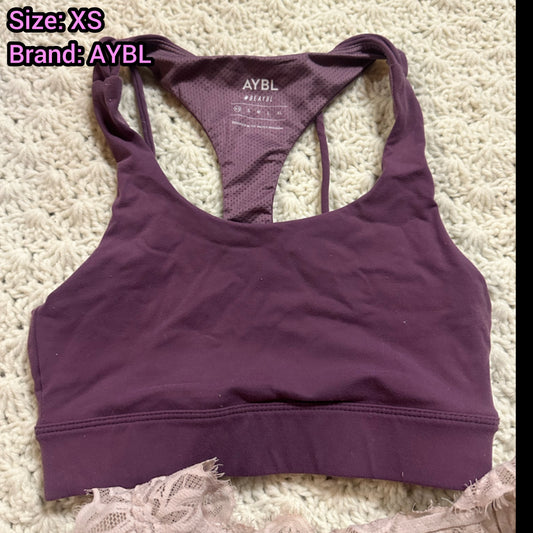 Women's XS Purple Sports Bra