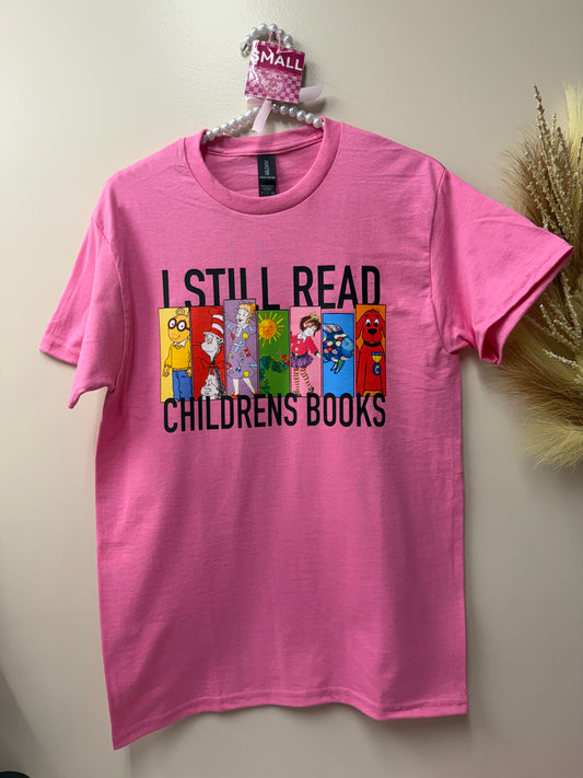 Adult small read children books tshirt