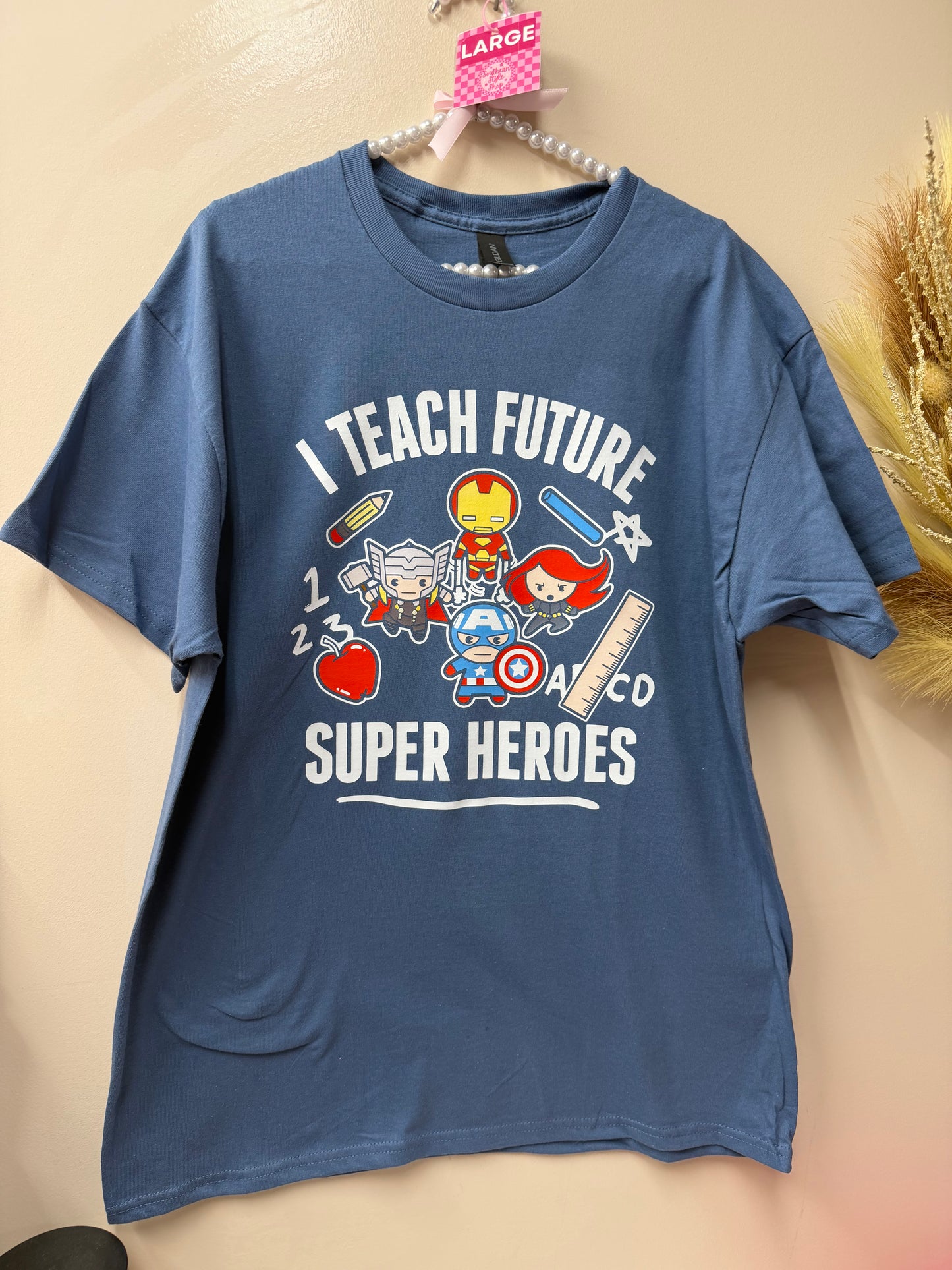 Adult large future super heros tshirt
