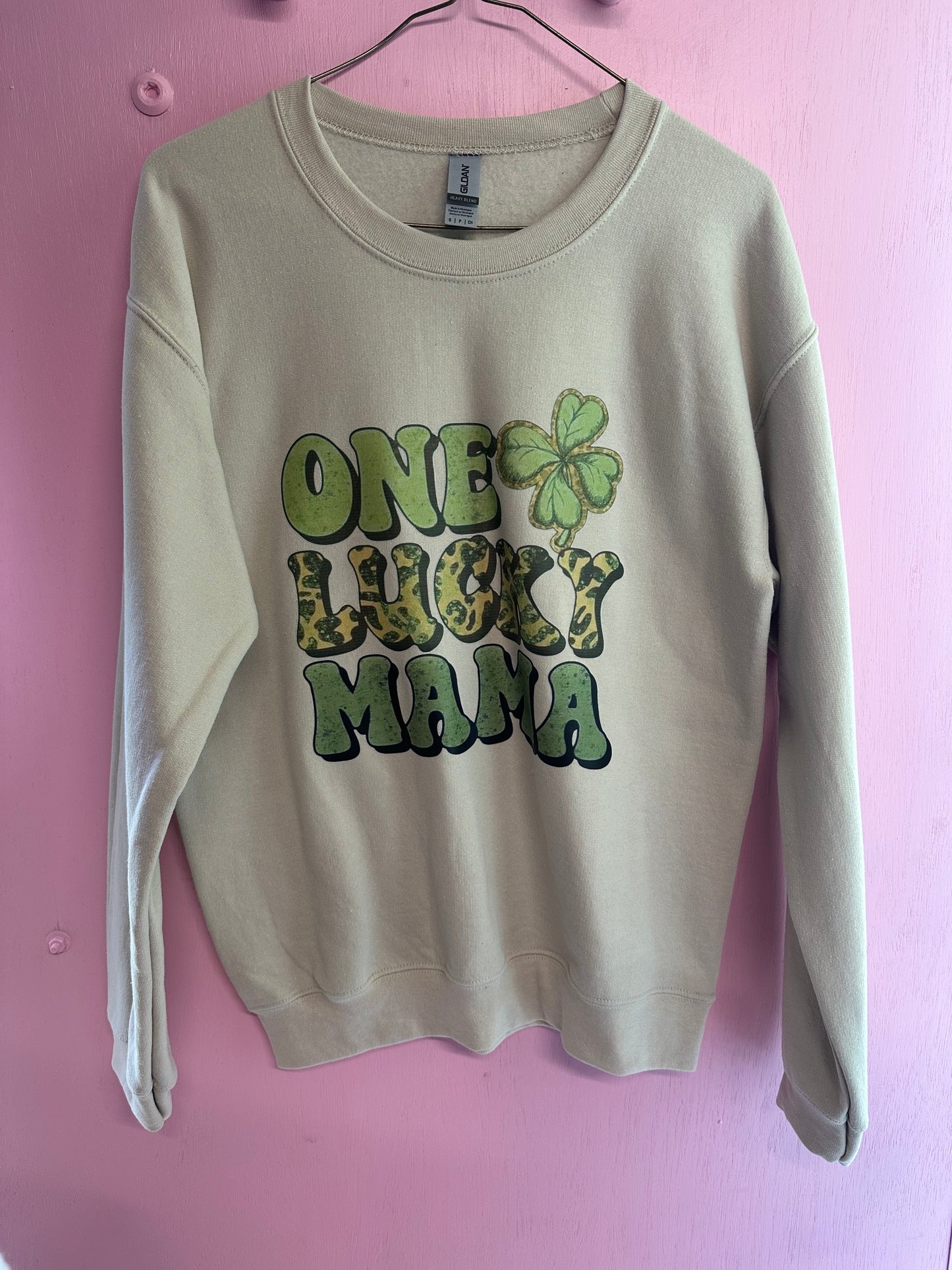 Adult small lucky mama sweatshirt