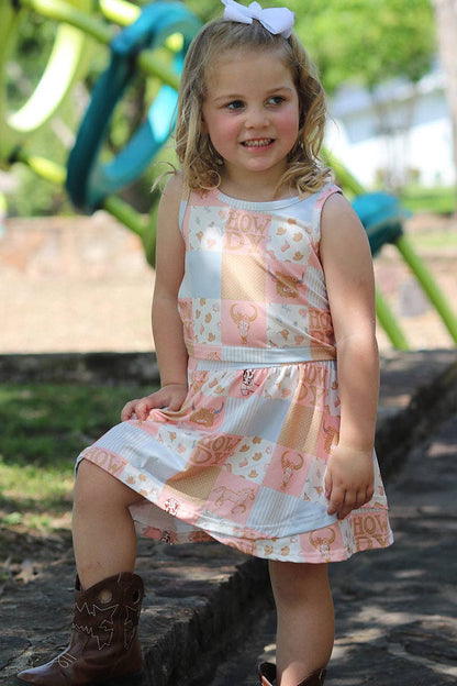 "Howdy" Western printed girls skort set. OFG50889 Jean
