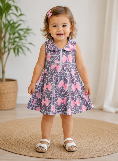 Pink Bow Performance Dress