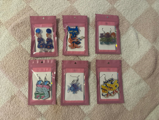Teacher characters earrings