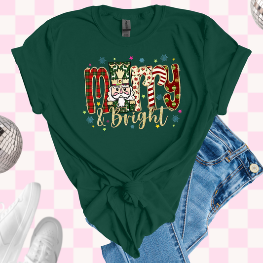 Merry and bright shirt