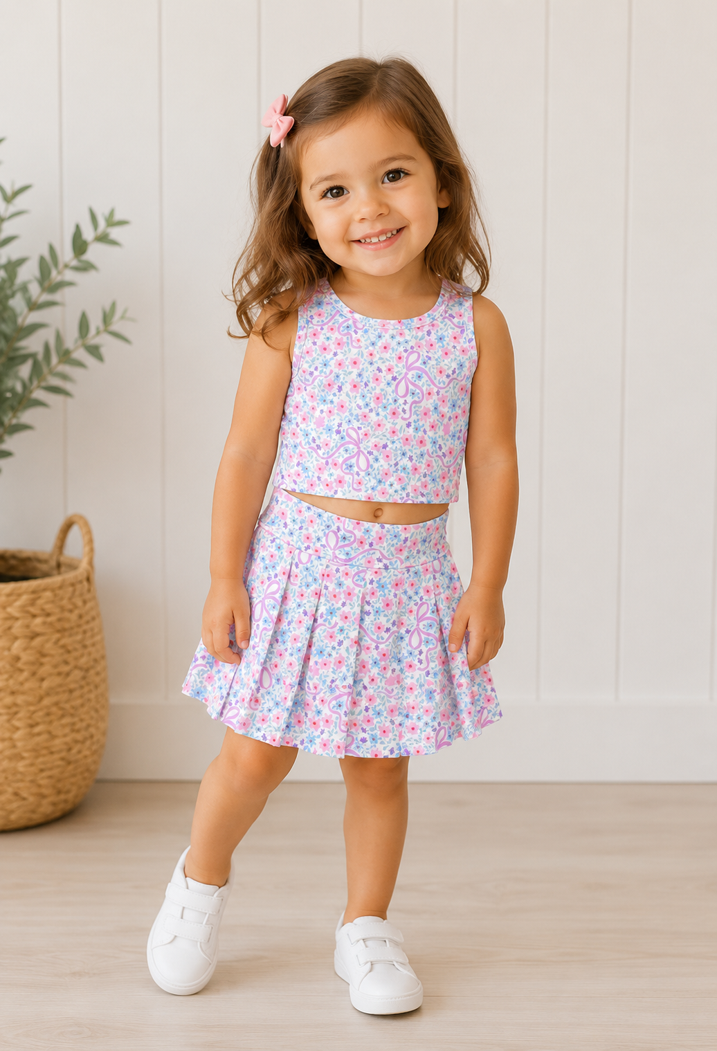 Floral Skort Set - 3T