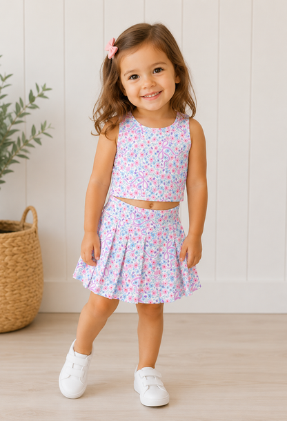 Floral Skort Set - 3T