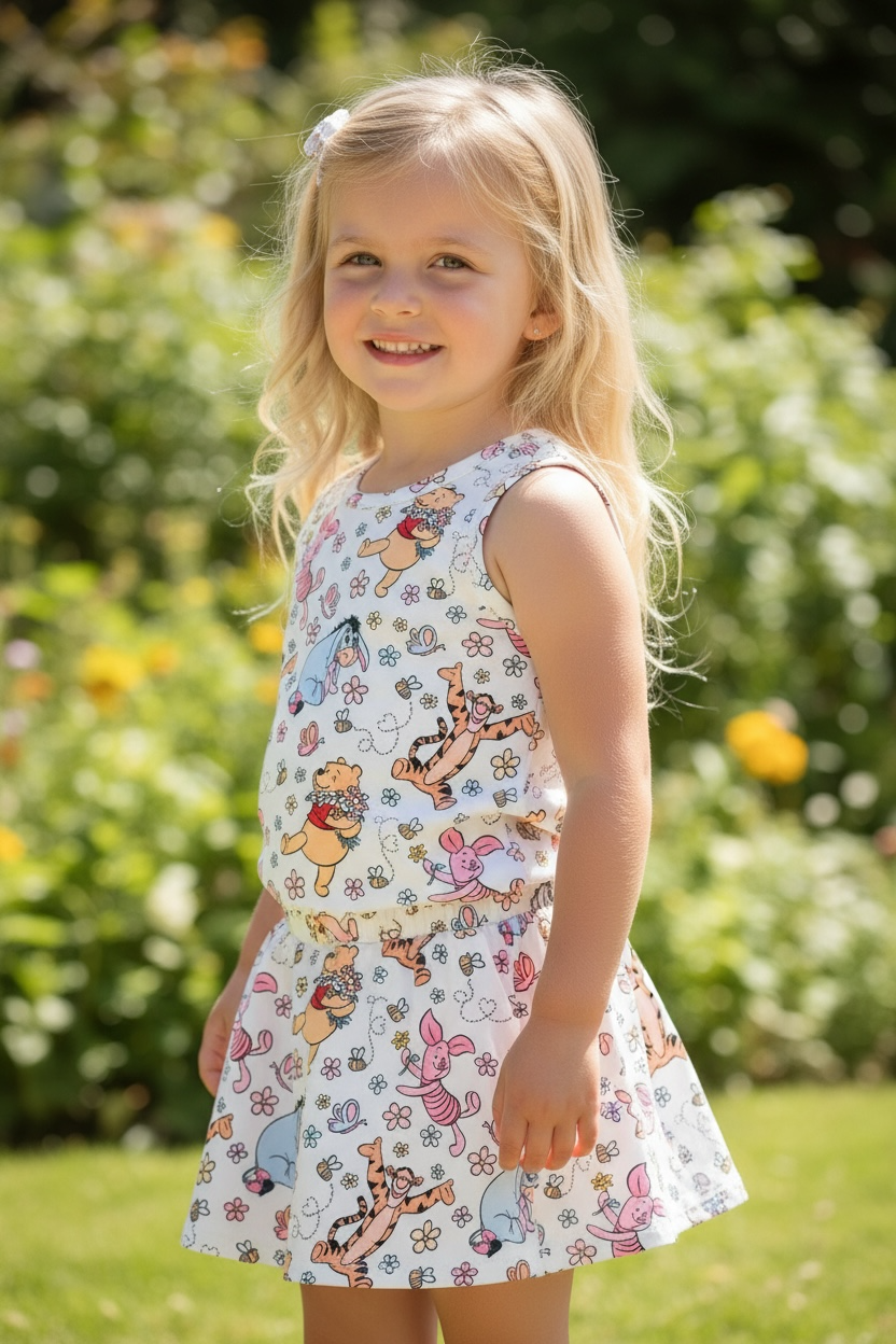 Character printed top & skort. OFG52573 AMY