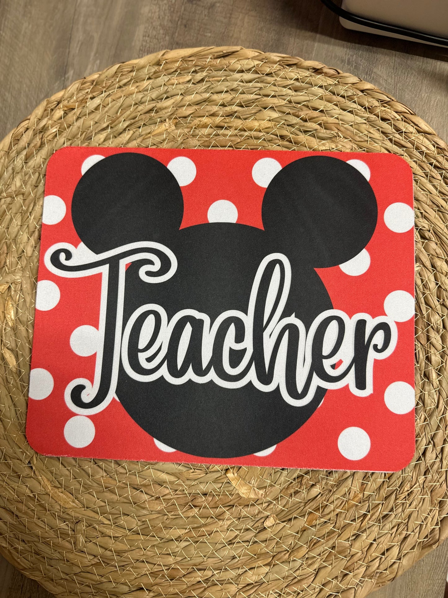 Mouse teacher mouse pad