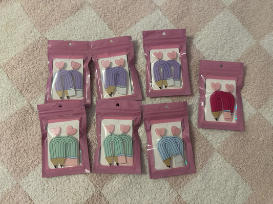 Rainbow earrings