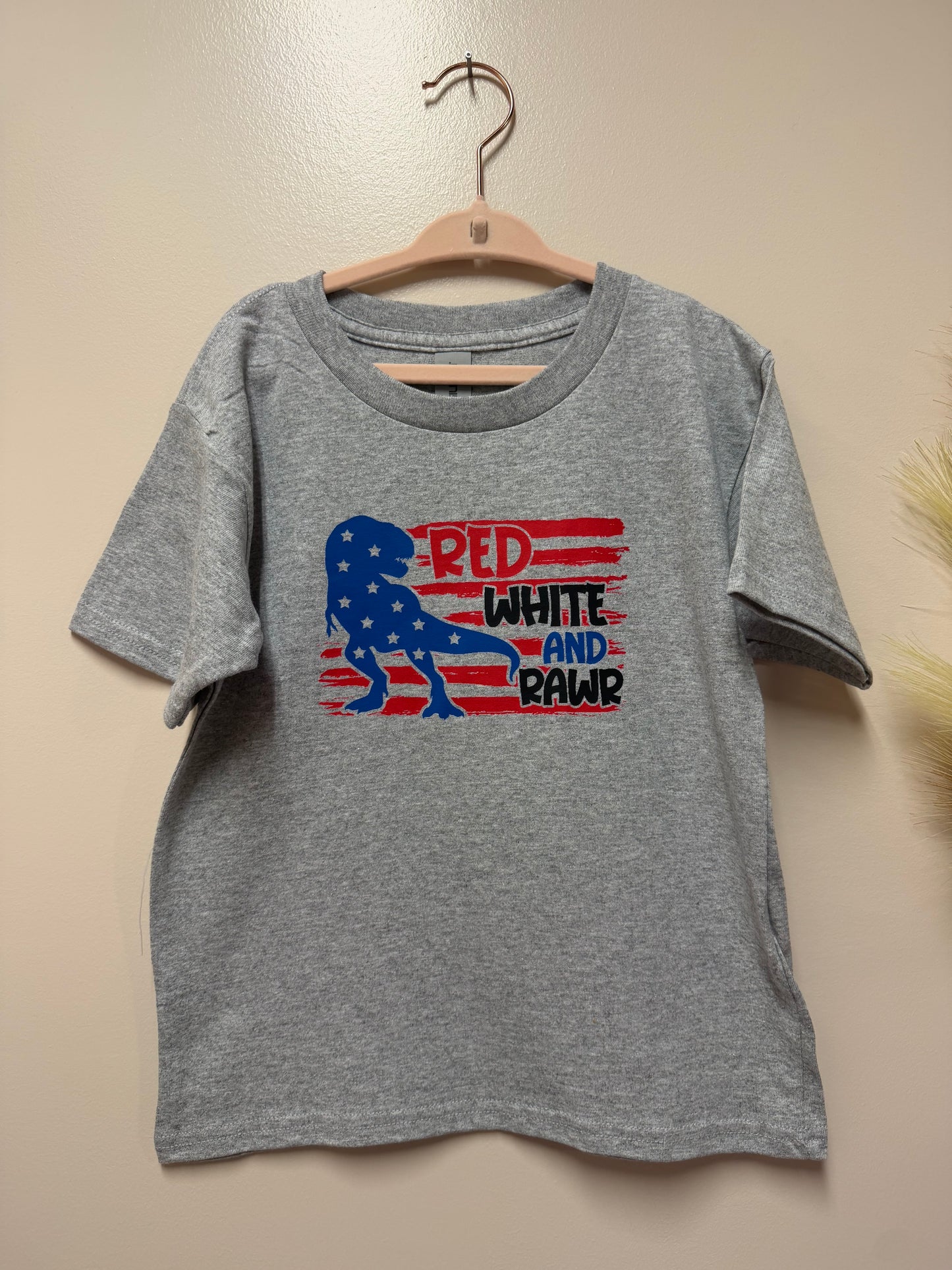 Toddler Red, White & Rawr tshirt