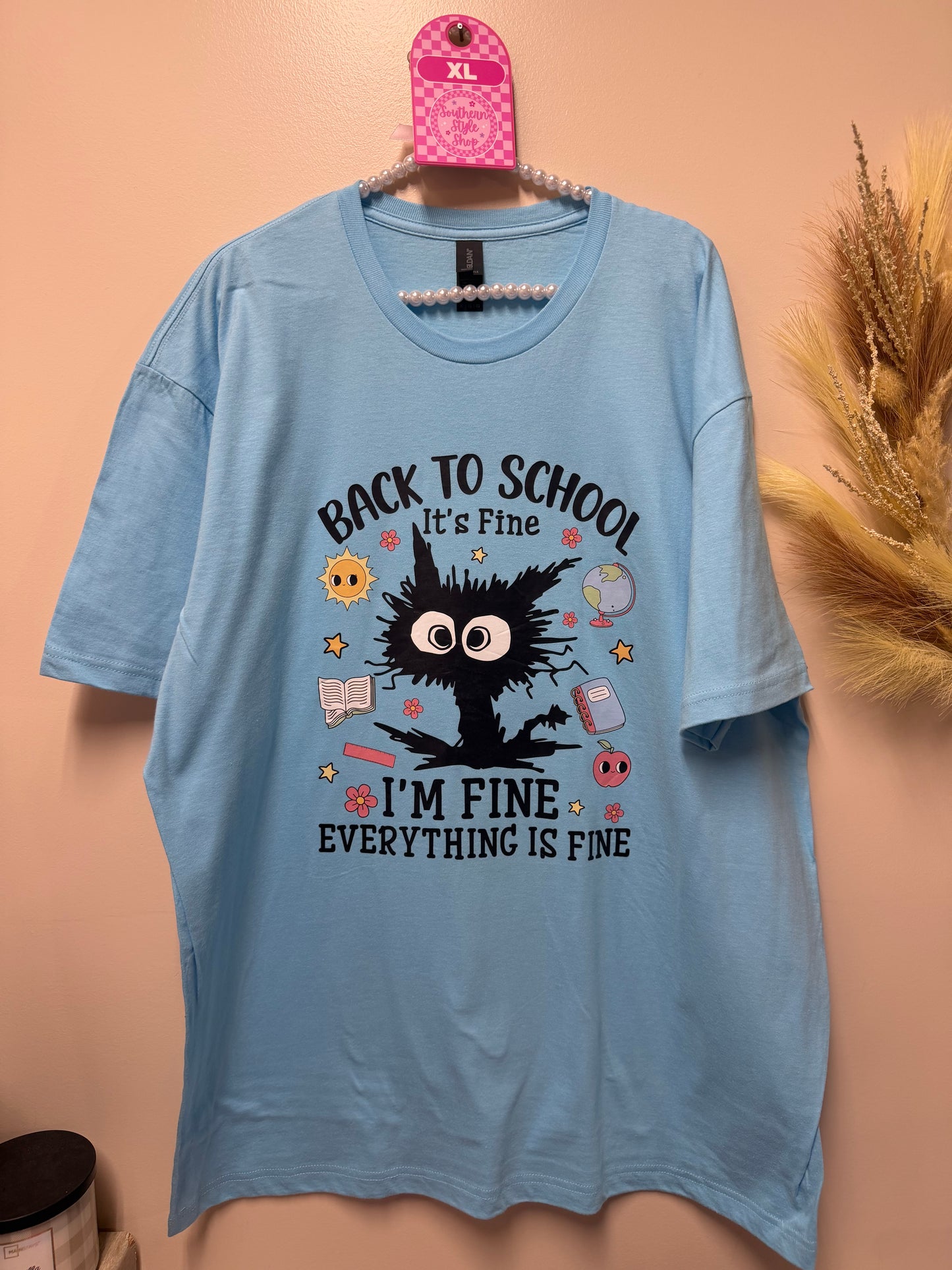 Adult xl back to school tshirt
