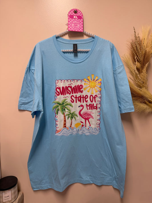 Adult xl sunshine state of mind tshirt